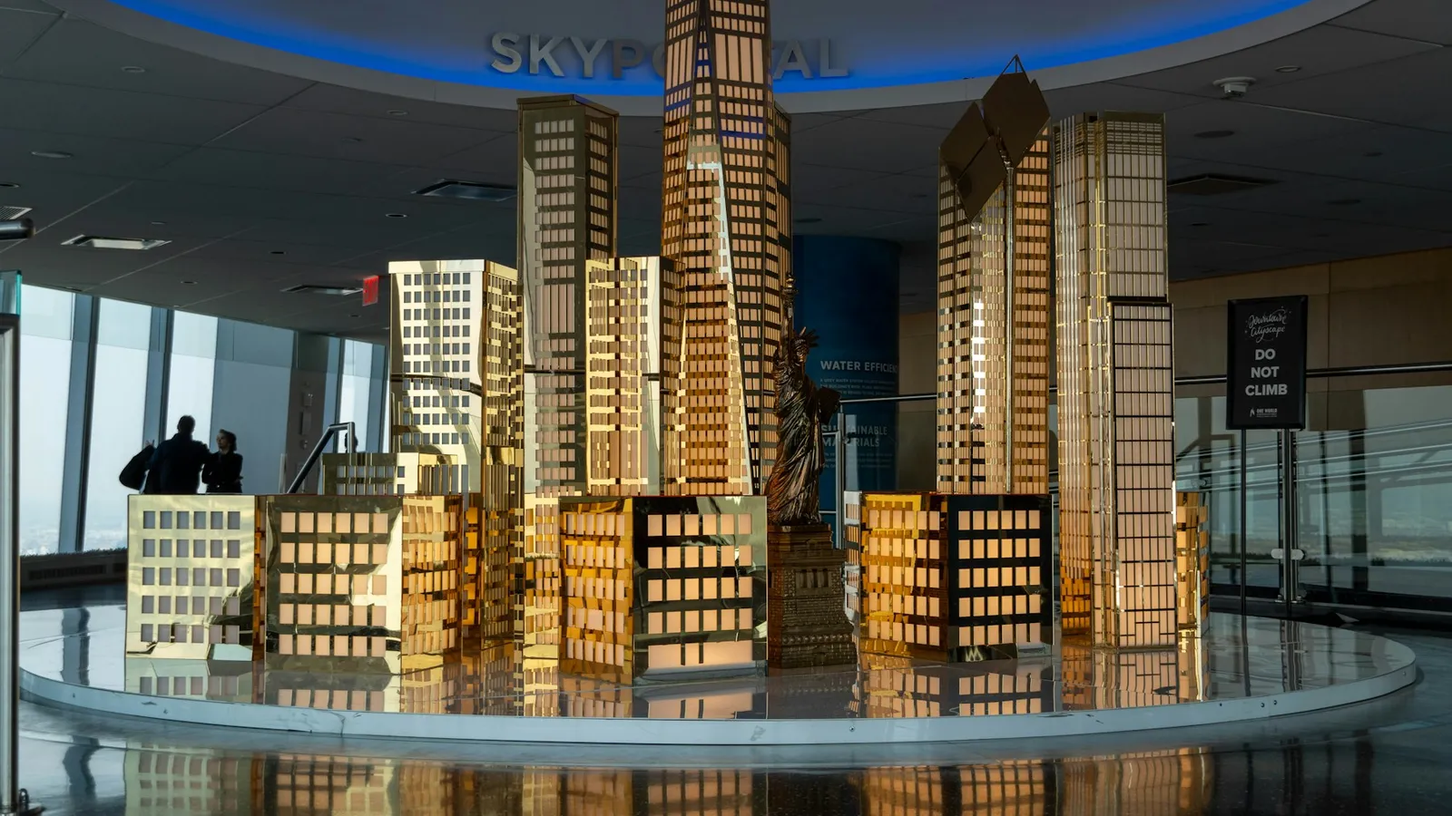 Architectural model of a residential development in a sales gallery, used by a property developer to present off-plan units