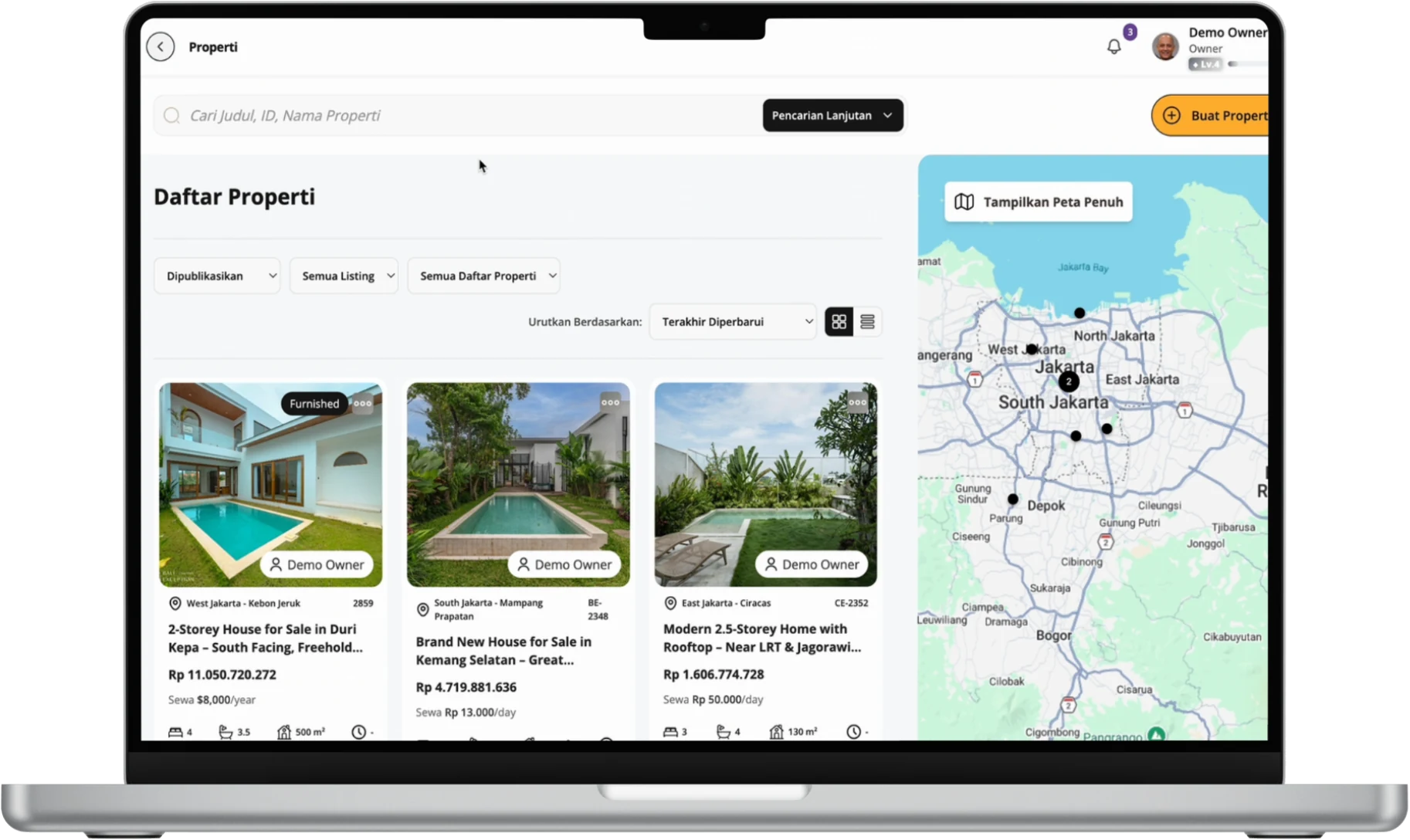 The Closio app, manage your listings, leads and website in one place